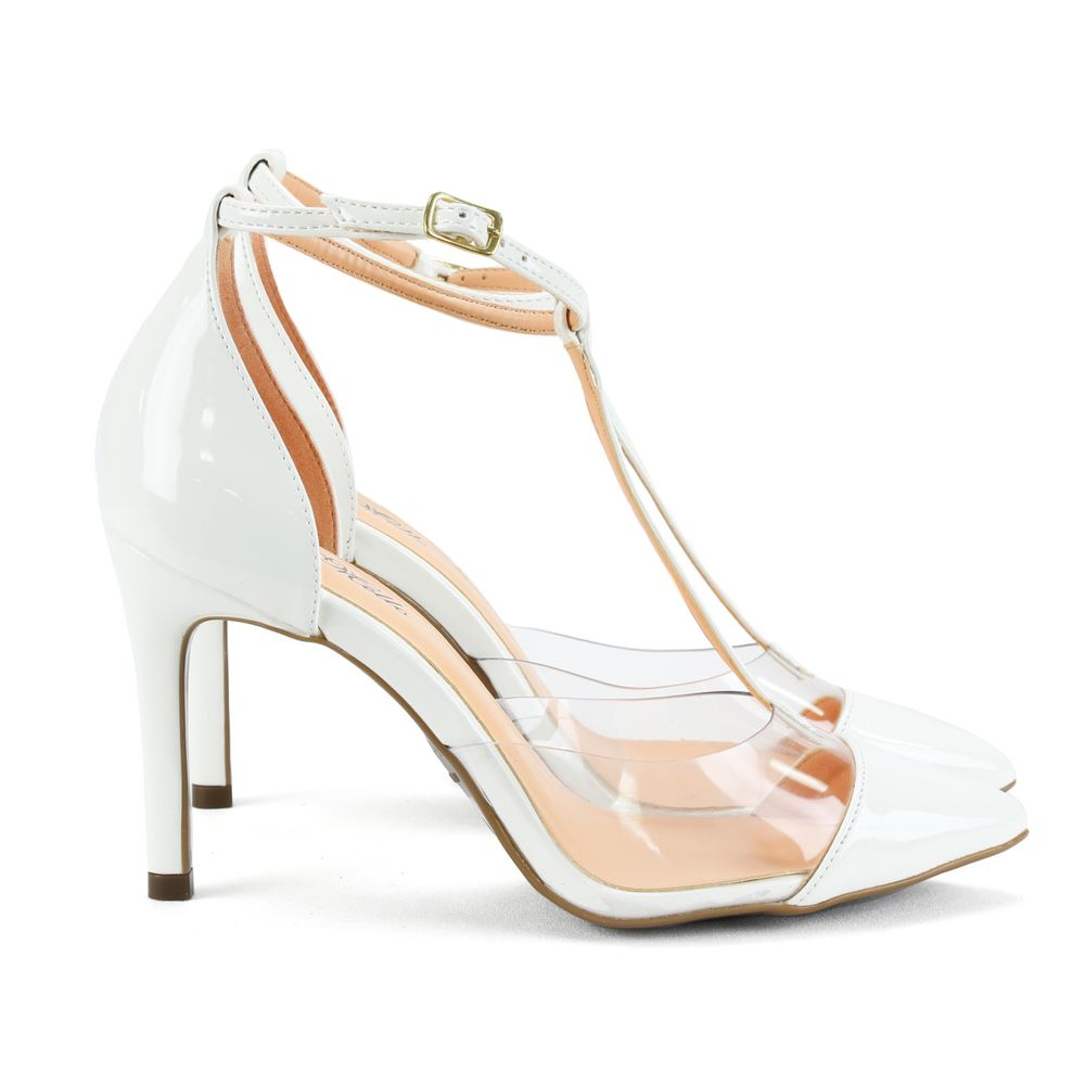 scarpin branco vinil